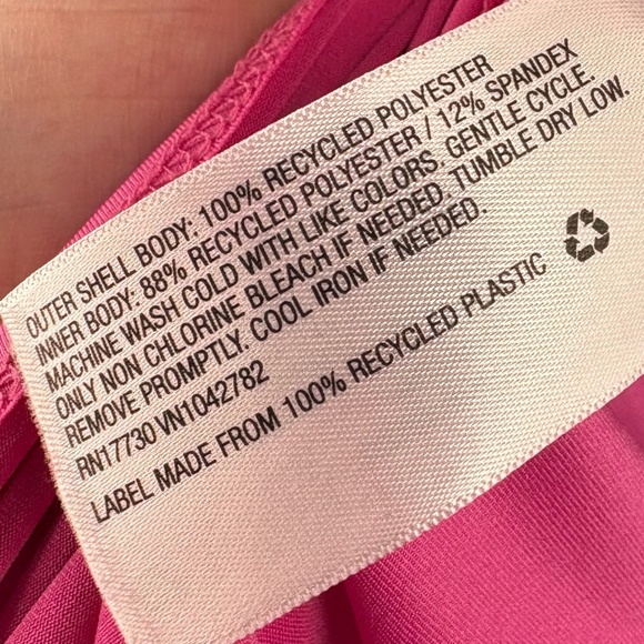 Bright Pink Slip Dress - Picture 5 of 6